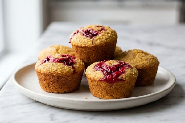 sweet cornmeal surprise muffins