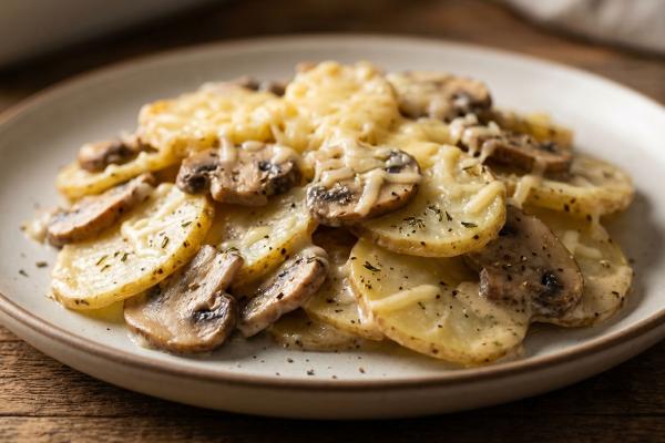 scalloped potatoes with mushrooms