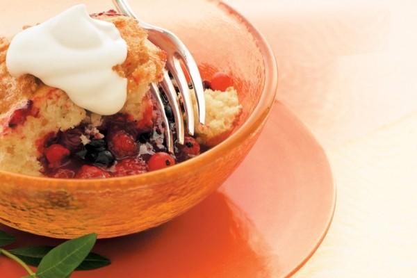 any season mixed berry cobbler