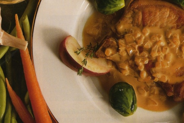 apple cream pork chops