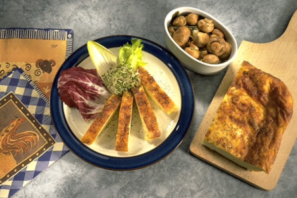 baked cheddar strata