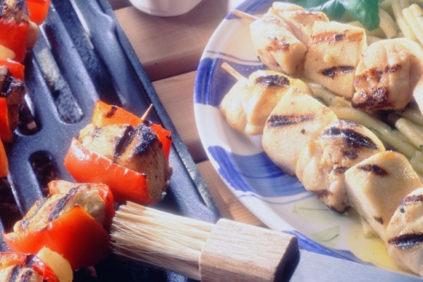 calf s sweetbread skewers hollandaise sauce