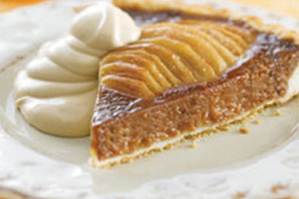 caramel pear tart