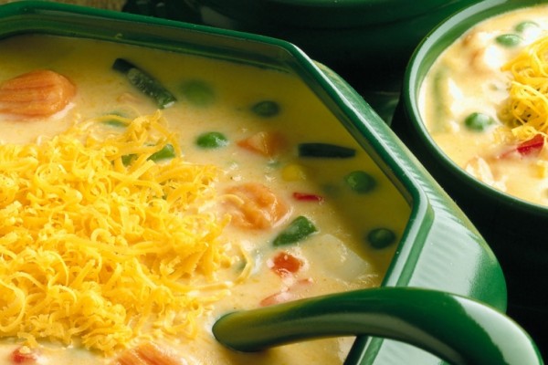 cheddar vegetable chowder cooking club size