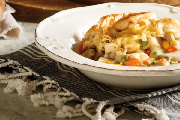 chicken and root vegetable pot pie