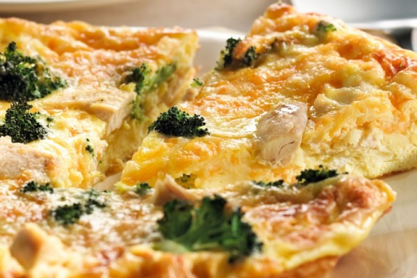 chicken broccoli and cheddar frittata