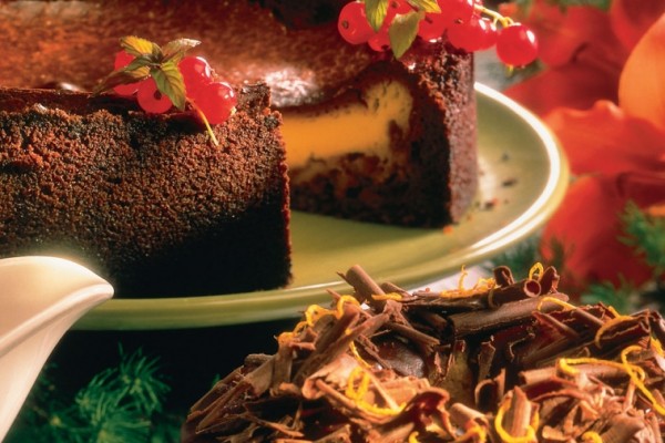 chocolate and caramel cheesecake