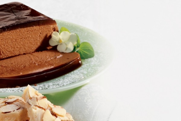 chocolate pate with coffee aspic