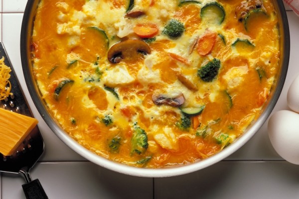 colby vegetable frittata