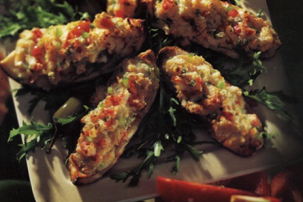 crunchy stuffed potato skins