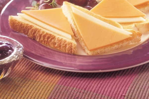 double cheese toast triangles