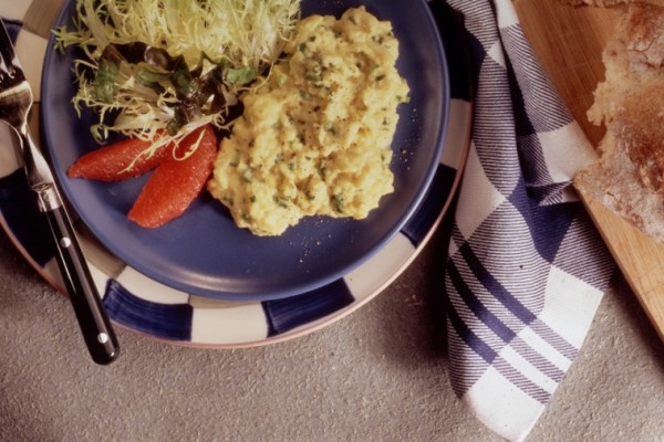 easy cheesy brunch eggs