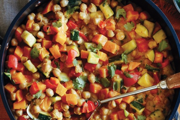 fall vegetable and chickpea curry