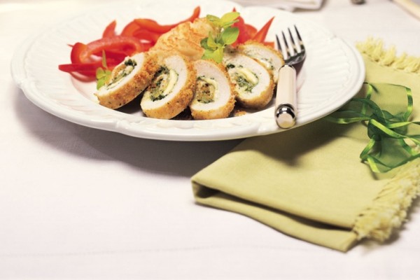festive chicken roll ups