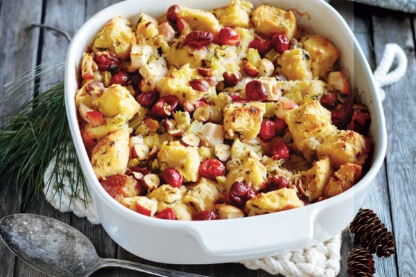 festive fruit hazelnut stuffing
