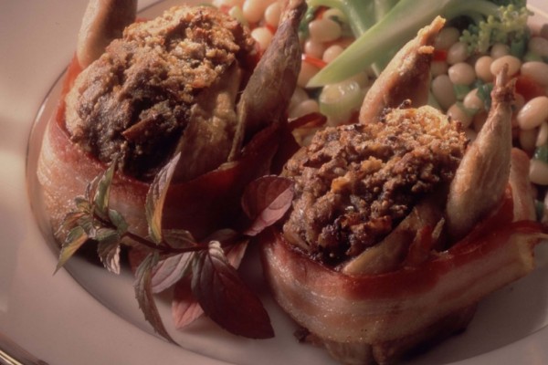 fig and foie gras quails