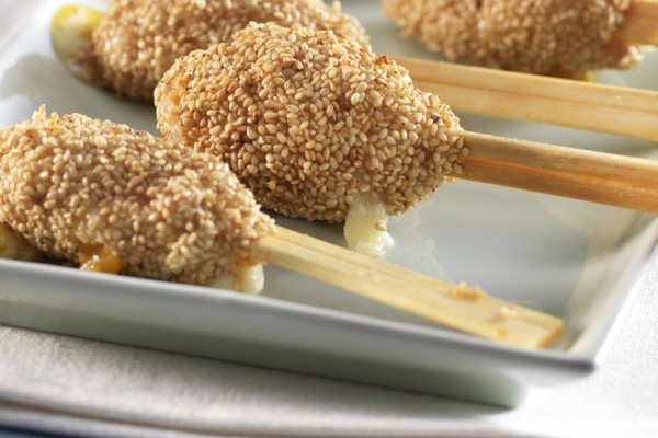 fish pang pang with mozzarella and cheddar