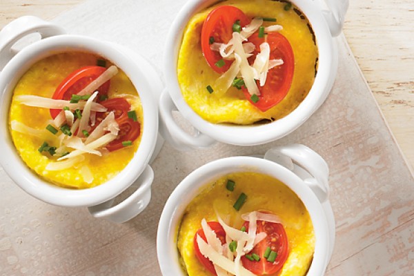 fluffy baked eggs