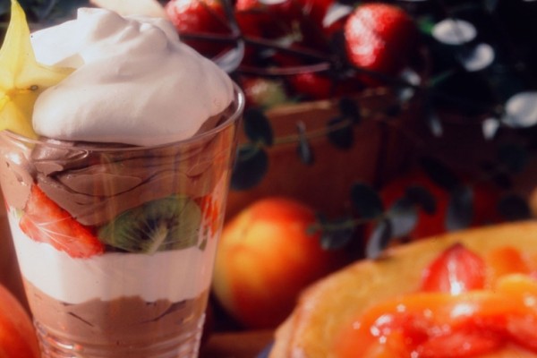 fruity chocolate mousse