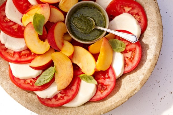 golden caprese salad