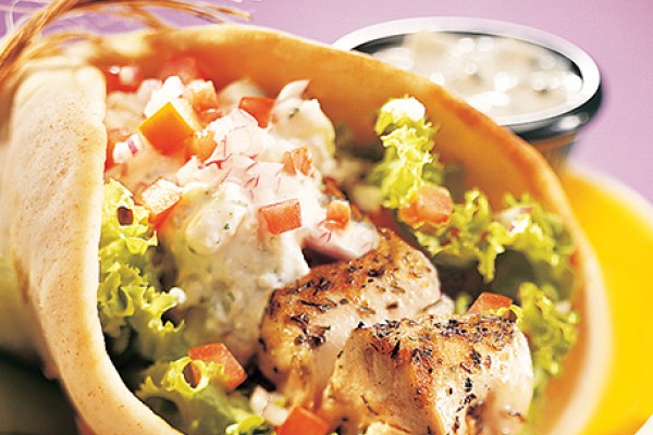 greek taverna sandwiches with garlic feta cheese tzatziki