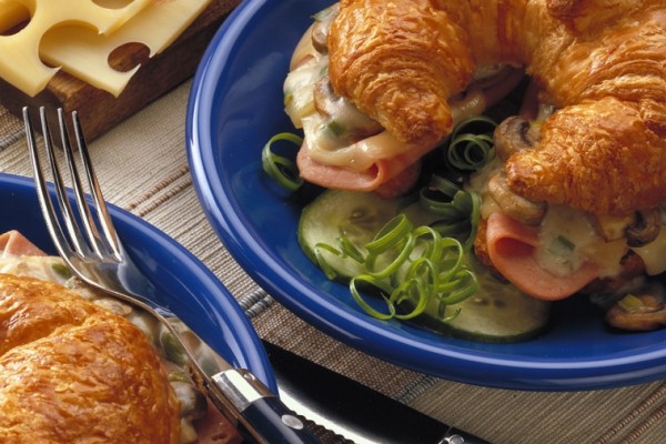 ham n swiss croissants