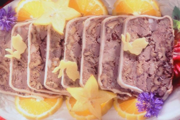 hare and orange terrine