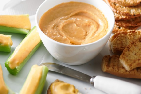 homemade orange cheese spread