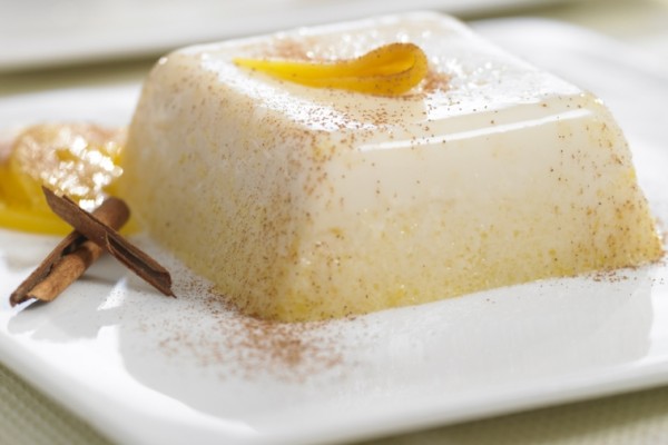 honey peach panna cotta