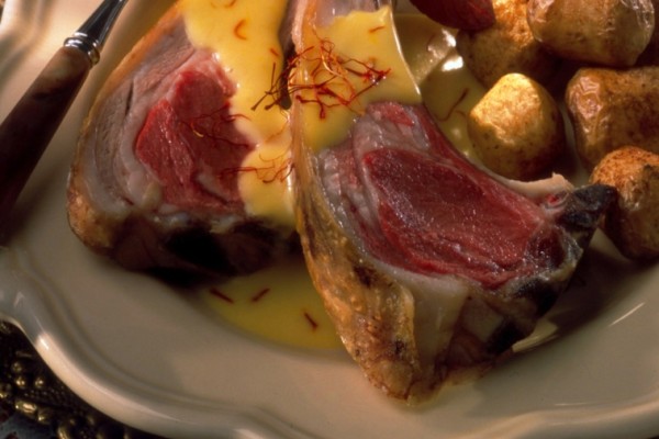 honeyed saffron lamb