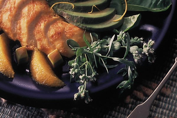 indian chicken and avocado salad