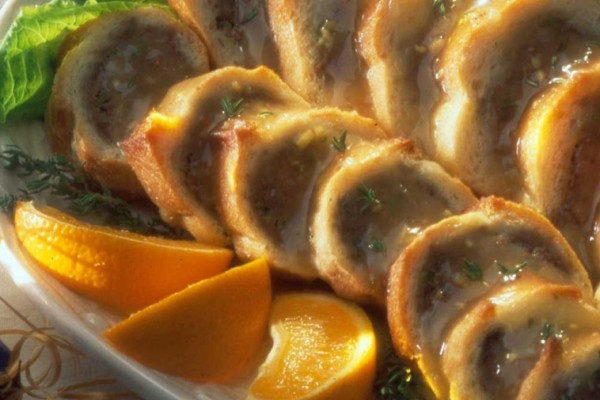 lamb crusty rolls with sweet ginger sauce