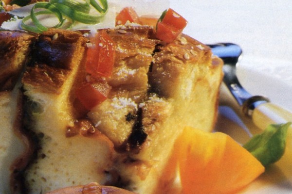make ahead pesto strata
