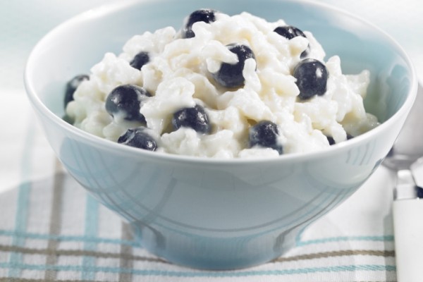 maple berry rice pudding
