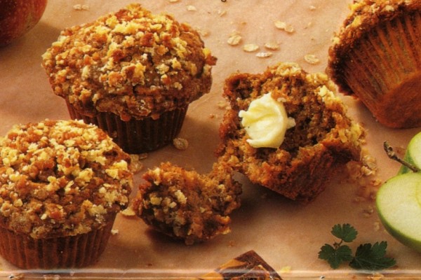 muffins streusel aux pommes et a l avoine