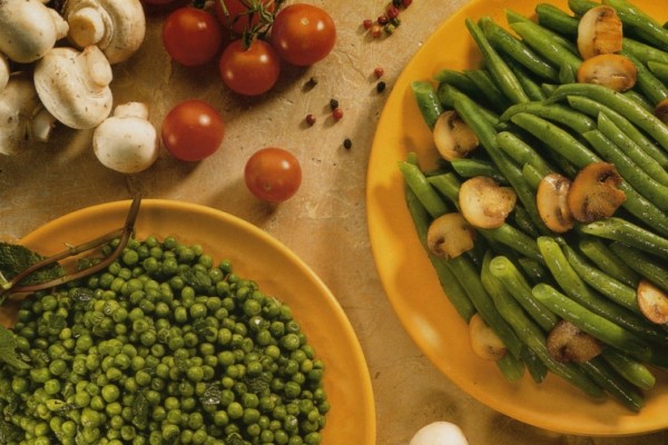 mushroom buttered green beans