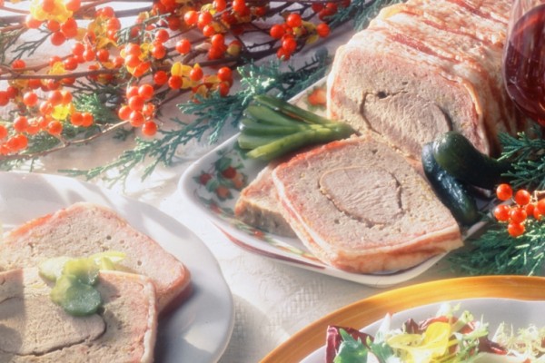 orange pork tenderloin terrine with apple sauce