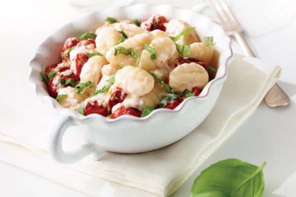 pan roasted tomato and ricotta gnocchi
