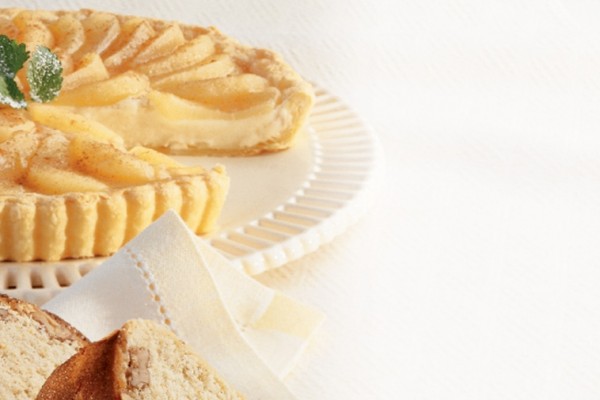 pear custard galette
