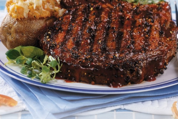 peppercorn rib steak