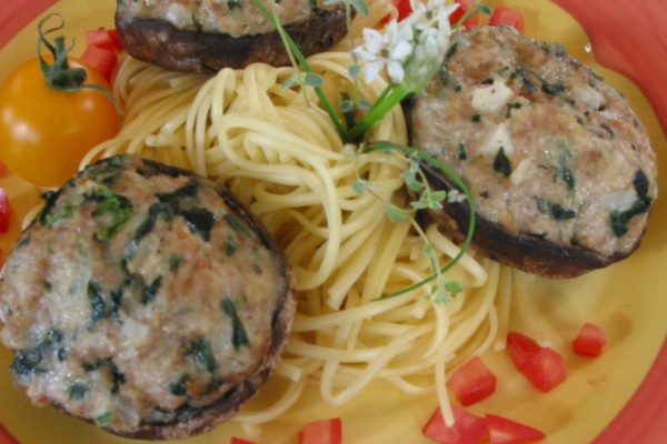 portobello mushrooms with italian stuffing