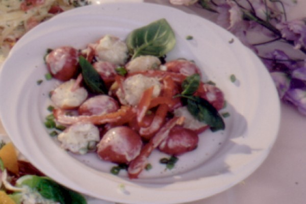 potato and red pepper salad