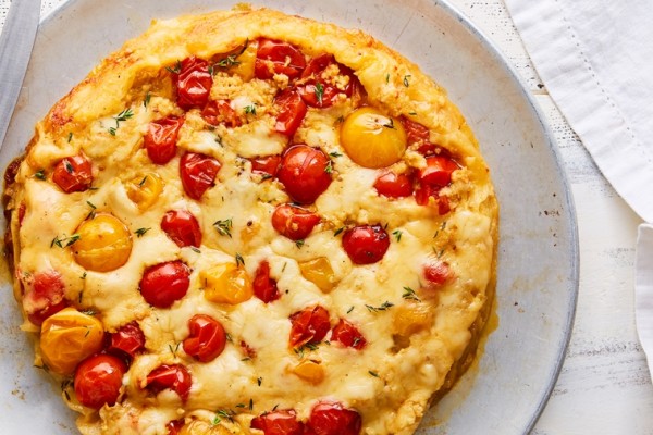 provolone tomato tarte tatin