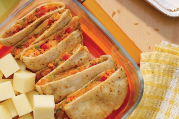 salmon provolone mini quesadillas