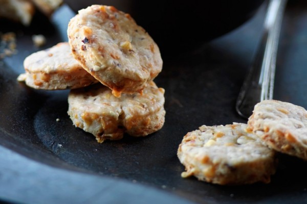 savoury coutenay cheddar and hazelnut shortbread