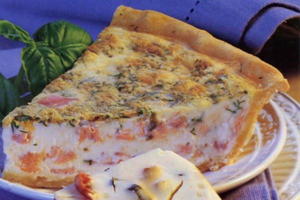 smoked salmon quiche