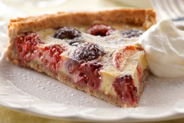 summer fruit custard tart
