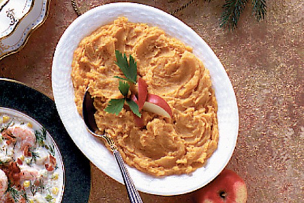 sweet potato apple and parsnip puree
