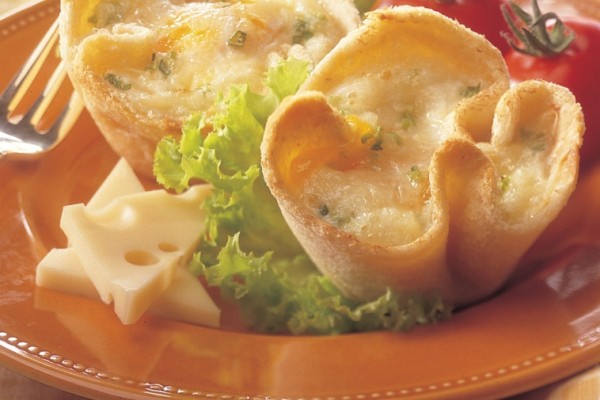 swiss egg nests with ham