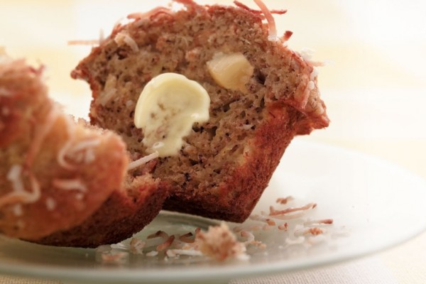tasty tropical fruit muffins